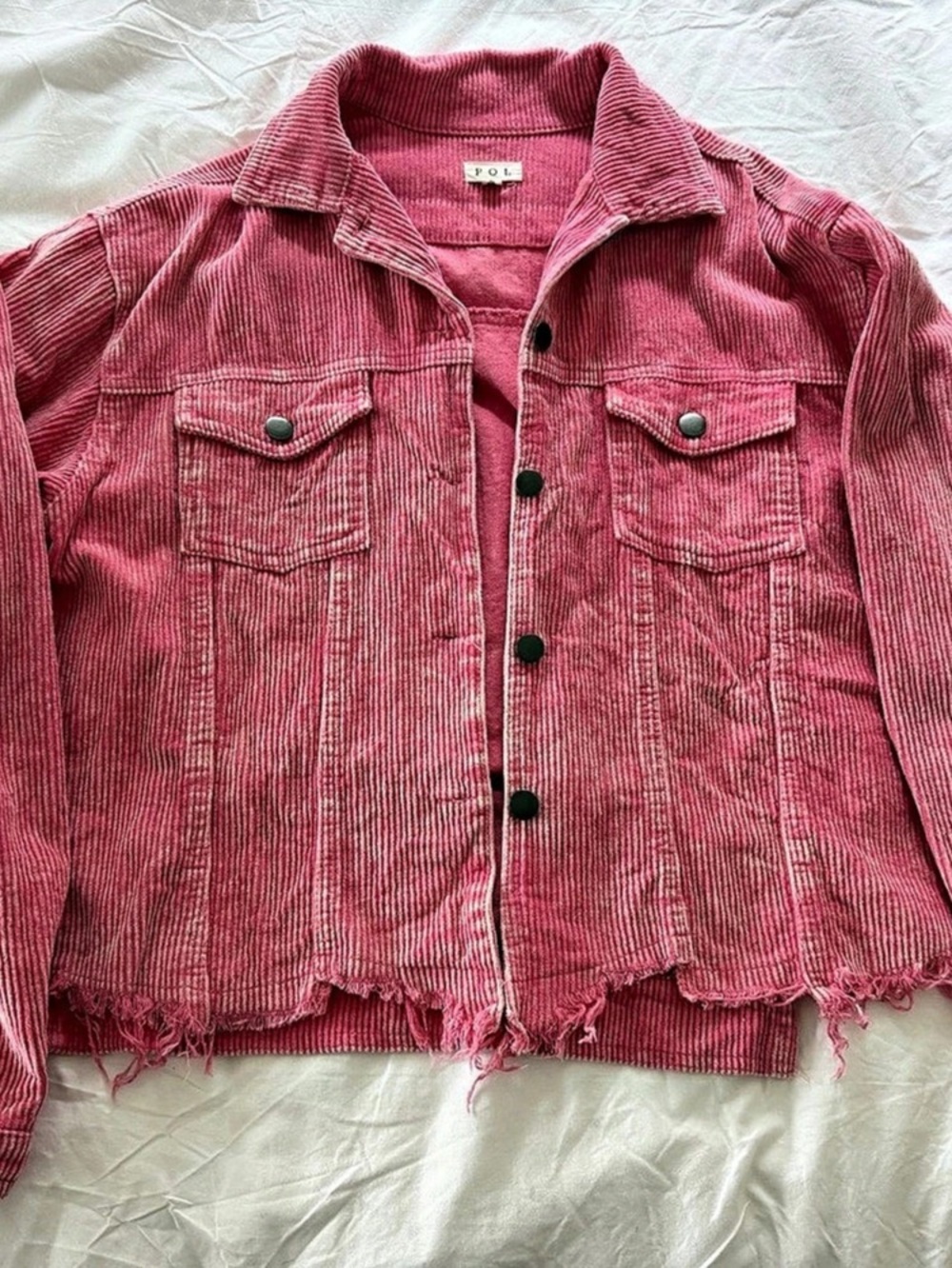 Pol boutique Pink Corduroy Jacket Large